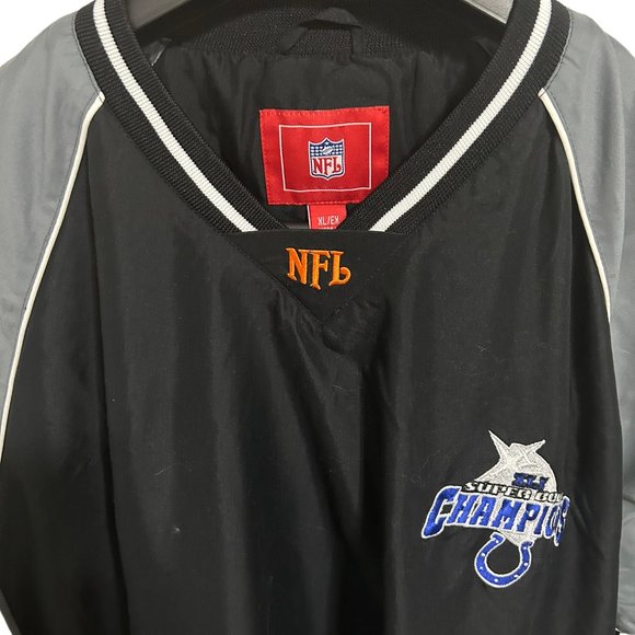 NFL Indianapolis Colts Long Sleeve Pullover Jacket Coat Size XL Super Bowl XLI - Picture 5 of 7